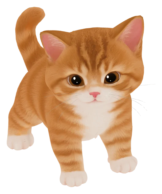 正面を向いた茶トラの子ねこ