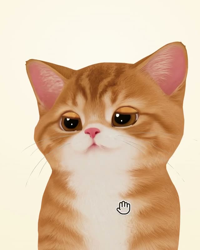 A close-up of the kitten closing its eyes during a chin scratch